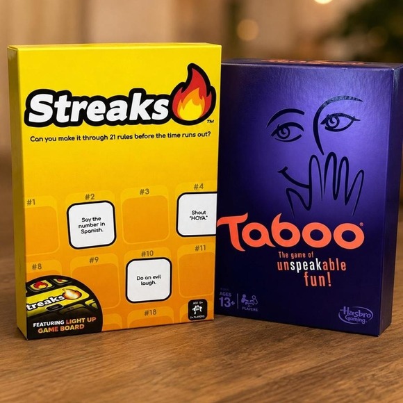 Other - Streaks and Taboo Board Games Bundle Adult Game Night